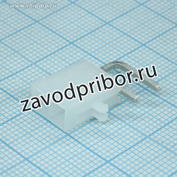 39301020, Разъем типа провод-плата, 4.2 мм, 2 контакт(-ов), Штыревой Разъем, Серия Mini-Fit