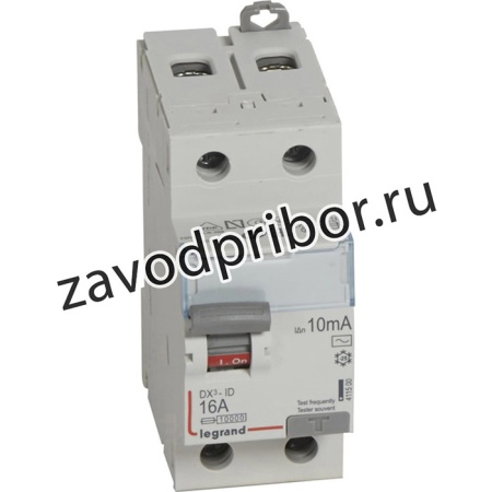 ВДТ выключатель DX3 2П 16А 10мА-AC 411500