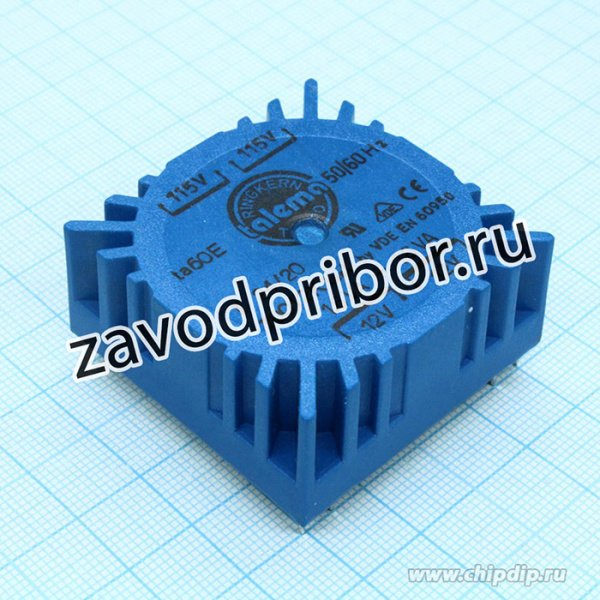 70012K, (3.2W 2x12V 133mA 2x115V), Тороидальный трансформатор 3,2ВА 2x115В 2x12В 133мА RKPT3212, для печатного монтажа