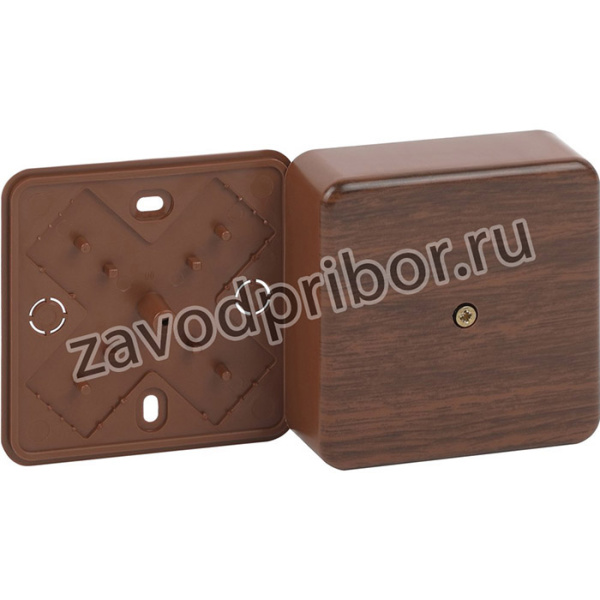 Распаячная коробка ЭРА BS-O-50-50-20 без клеммы 50х50х20мм дуб IP40 Б0058703