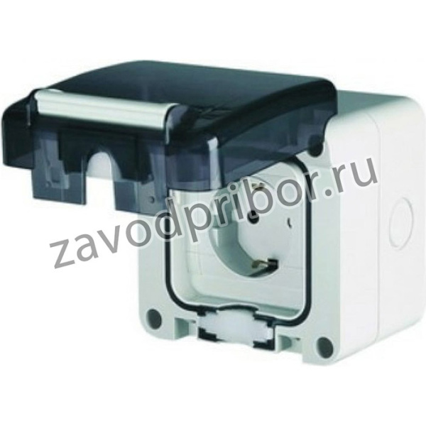 Розетка для поверхностного монтажа IP66 с вставленной вилкой DIS1376407