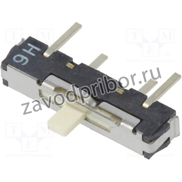 CSS-1300MC, Переключатель: движковый, Пол: 3, SP3T, 0,1A/12ВDC, ON-ON-ON