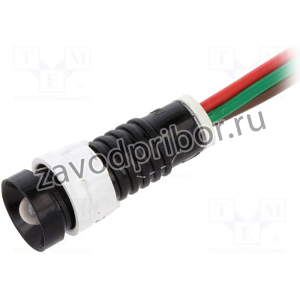 LRG-D5-24AC/DCWK, Индикат.лампа: LED, вогнутый, 24ВDC, 24ВAC, Отв: d11мм, IP40