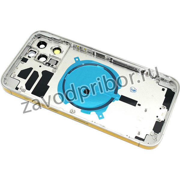 Задняя крышка (корпус) в сборе с рамкой для Apple iPhone 12 Pro Max белая