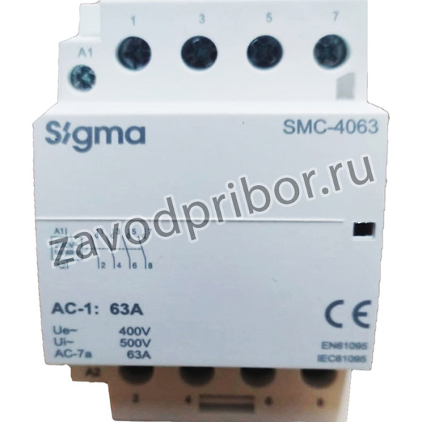4 NO 63A Модульные контакторы, SIGMA ELEKTRIK