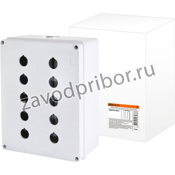 Корпус КП205 для кнопок 10мест белый TDM