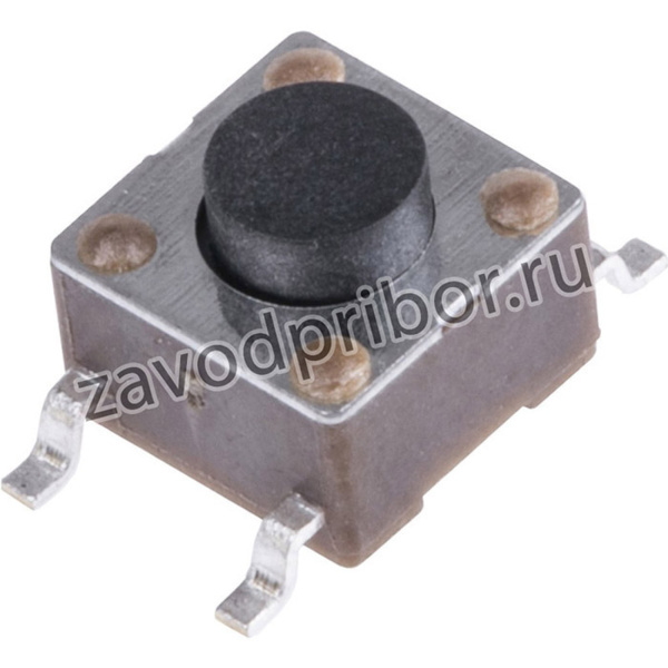 FSM4JSMATR, Switch Tactile OFF (ON) SPST Round Button Gull Wing 0.05A 24VDC 1.57N SMD T/R