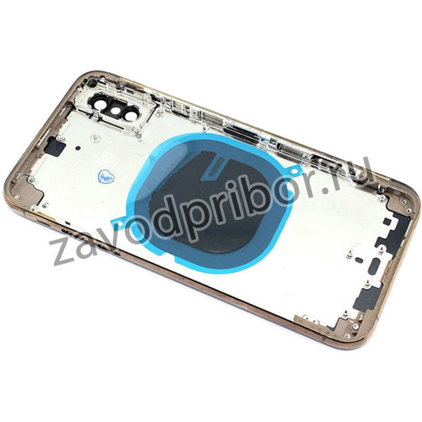 Задняя крышка (корпус) в сборе с рамкой для Apple iPhone Xs gold