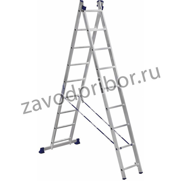 Лестница двухсекционная универсальная алюминиевая. Серия H2 5209