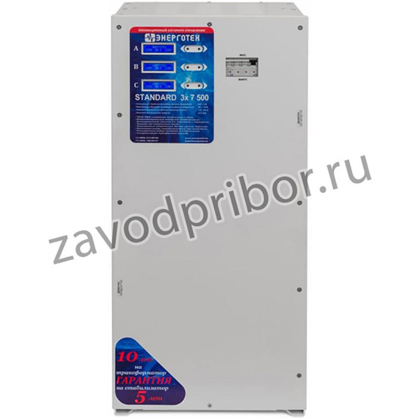 Стабилизатор напряжения 3 фазы STANDARD 7500 х 3 ±7 В 240-429 В 514511