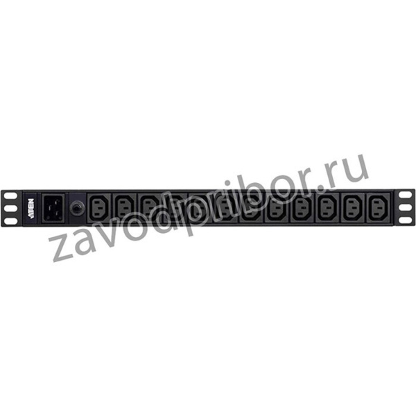 PE0212G-AT-G, Basic 1U PDU 12x IEC 60320 C13 Socket - IEC 60320 C20 Plug