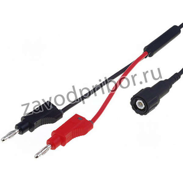 PJ7075R50-100B, Измерительный провод, 60ВDC, 3А, с осевым гнездом 4мм, Дл: 1м