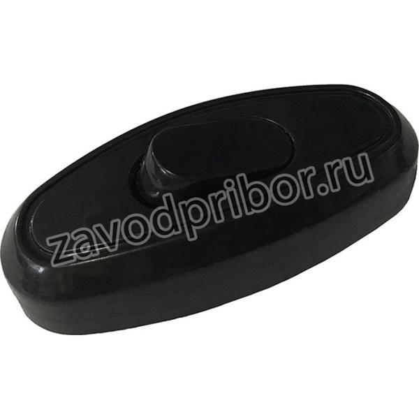 Выключатель на шнур 6А 250В черный 26891 8