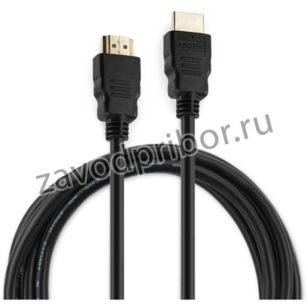 Кабель аудио-видео Buro HDM 2.0 HDMI (m)/HDMI (m) 1.8м. позолоч.конт. черный (BHP RET HDMI18-2)