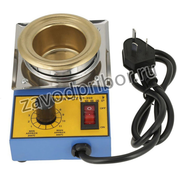 Паяльная ванна ф 50 мм/200 Вт/500 г припоя (тигель нерж. сталь)