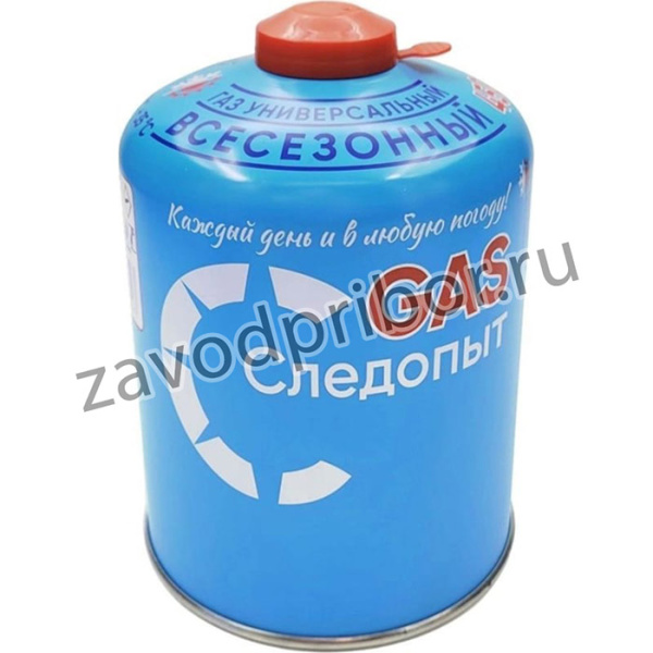 Газ для портативных плит металлический баллон, 450 г, резьбовое соединение, всесезонный PF-FG-450