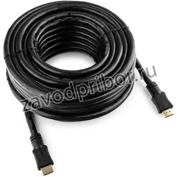Кабель HDMI 15м v1.4 19M/19M черный позол.разъемы экран пакет CC-HDMI4-15M