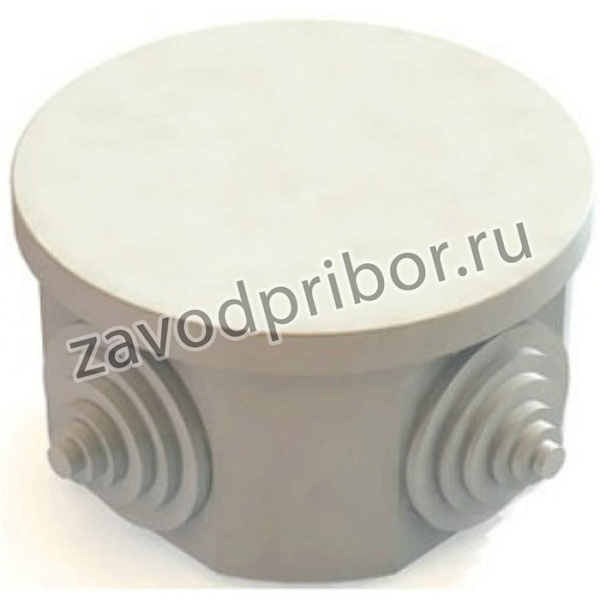 Распаячная коробка ОП D85x40мм, крышка, IP54, 4вх. инд. штрихкод SQ1401-0502