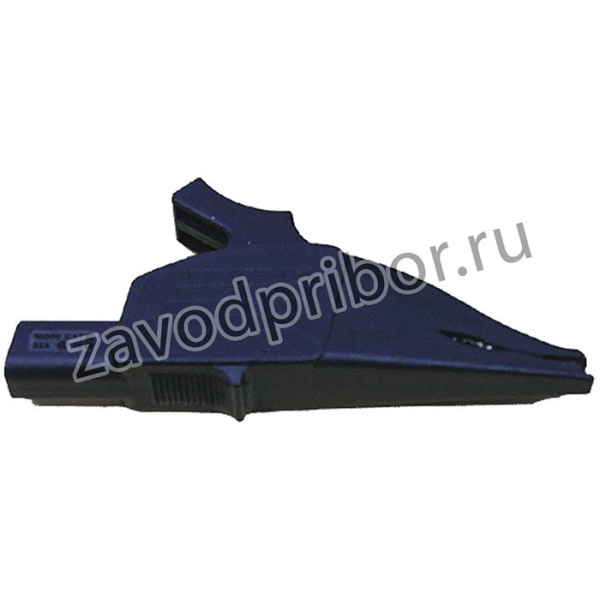 Зажим "Крокодил" изолированный черный K03