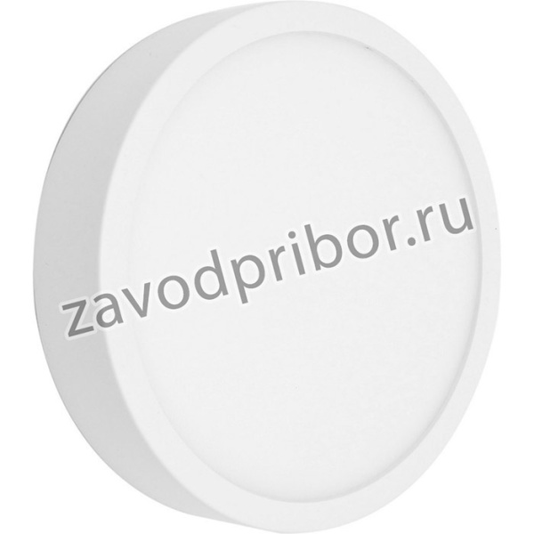 06-35 Светодиодная панель накладная круглая 220В, 10Вт, 800Лм, CRI:80Ra, Ф120, алюминиевый корпус, в