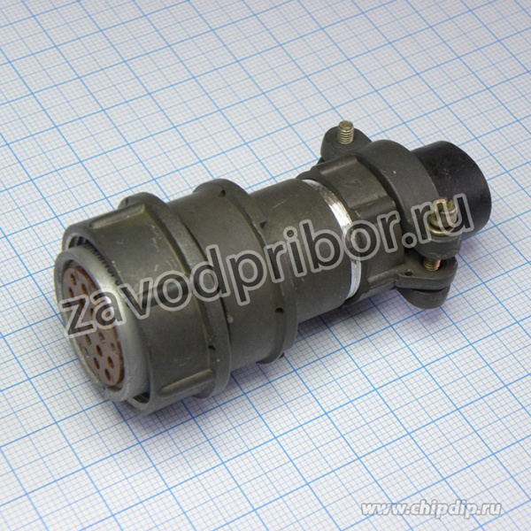 2РМДТ27КПН19Г5В1В, Соединитель цилиндрический низкочастотный негерметичный, год 90