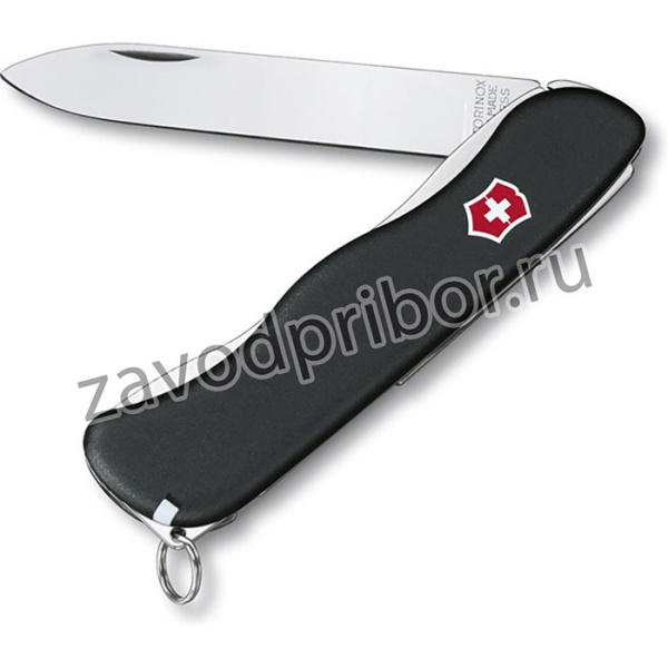 0.8413.3, Нож Victorinox Sentinel, 111 мм, 4 функции, с фиксатором лезвия, черный