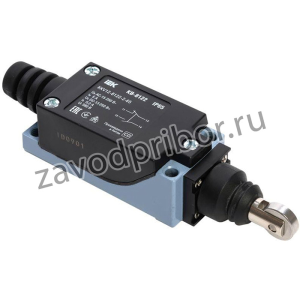 Выключатель концевой КВ-8122 IP65 ролик вертикал. нажимной IEK KKV12-8122-2-65