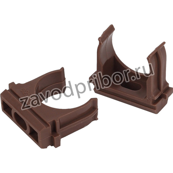 ЭРА Крепеж-клипса (дуб) для трубы d 25мм (10шт) Б0043222