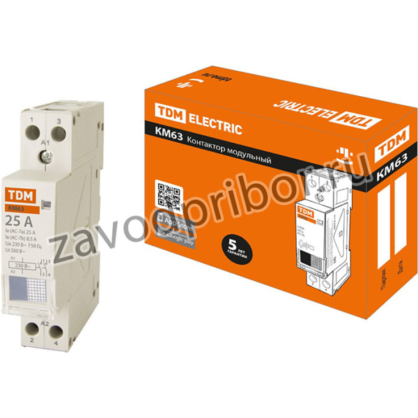 Контактор модульный КМ63/2-25 2НО SQ0213-0002