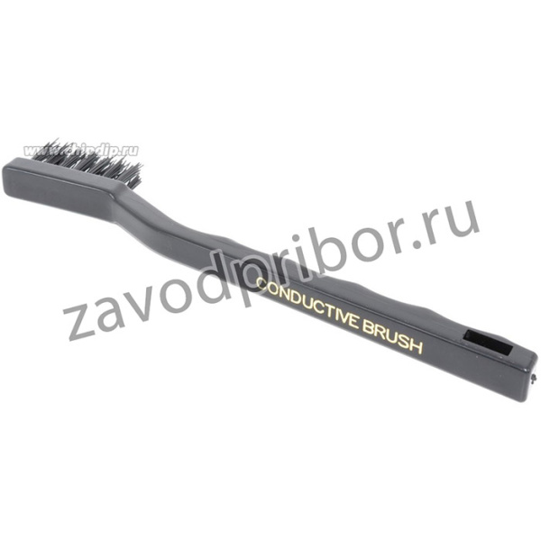 Токопроводящая щетка, размер ручки 140х15мм, размер щетины 8х35мм