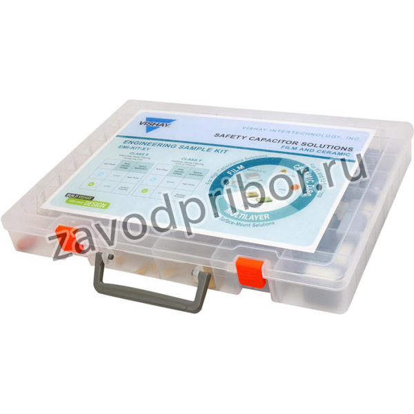 EMI-KIT-XY, Capacitor Kit, Safety, VY/AY/440L/VJ2/BFC2 Series 100pF to 3.3µF, 48 Pieces