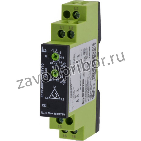 Реле контроля фаз E1PF480Y/277VSY10 1340305