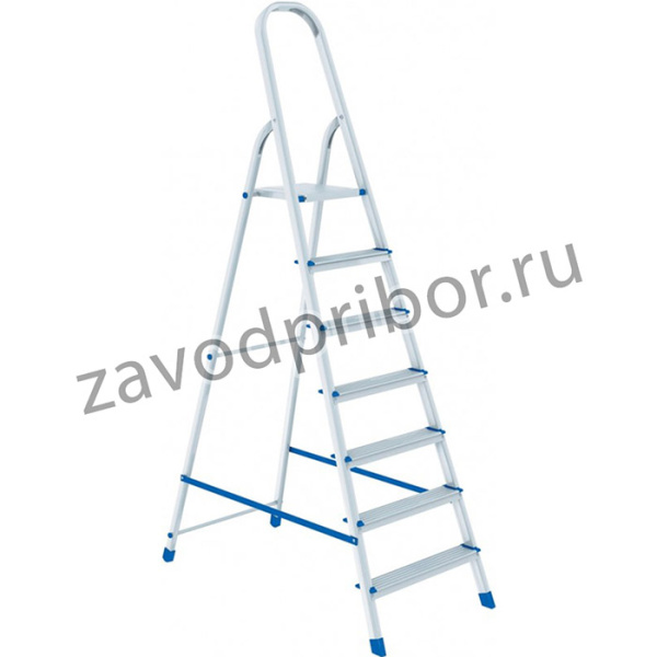 97717, Стремянка, 7 ступеней, алюминиевая, Россия