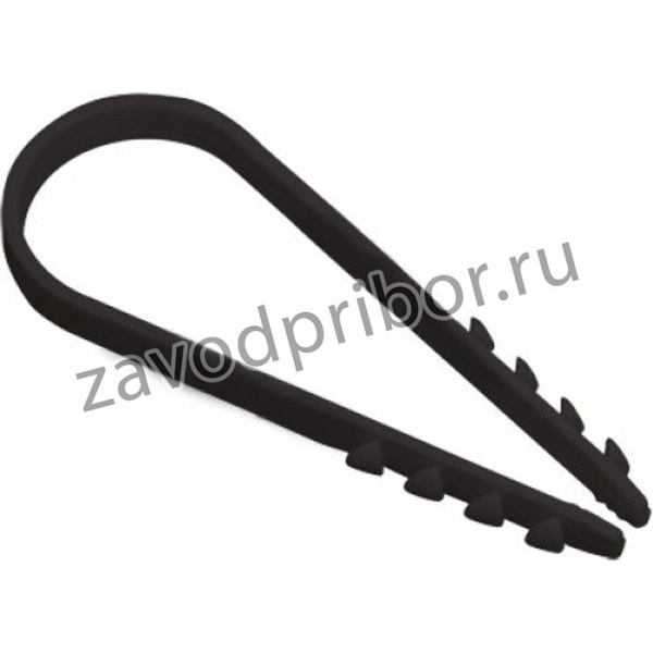 Дюбель-хомут круглый ЧЕРНЫЙ 19-25 100 шт 15-0450