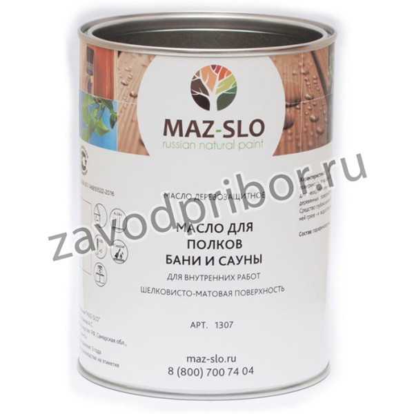 Масло для полков в бане и сауне, 1 л 8066923