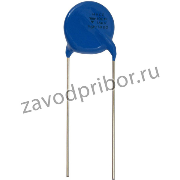 HVCC153Y6P471MEAX, Керамический дисковый конденсатор, 470 пФ, 15 кВ, ± 20%, Y6P, 12.5 мм, PC Pin