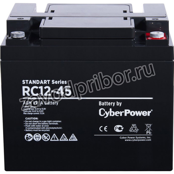 RC 12-45, Батарея аккумуляторная для ИБП CyberPower Standart series RС 12-45, Аккумуляторная батарея SS CyberPower RC 12-45 / 12 В 50 Ач