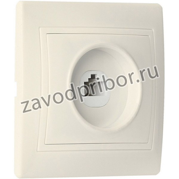 Розетка компьютерная RJ-45 1-местная бежевая "Венера" (SBE-01i-S1-RJ)