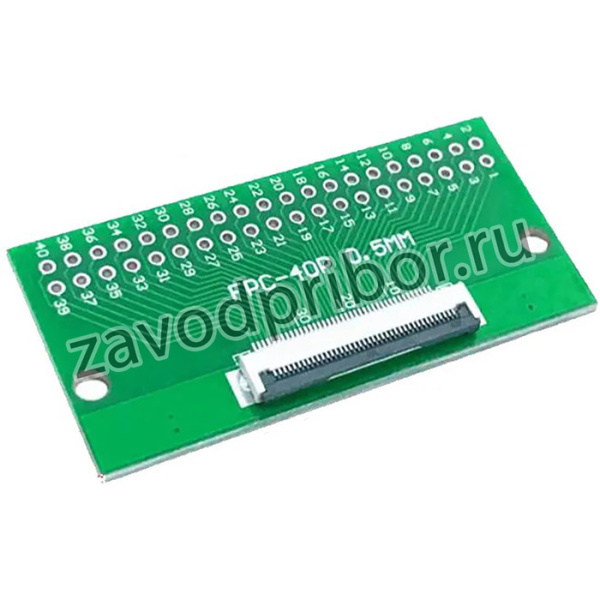 FPC-40P 0.5мм to DIP плата переходная с разъемом