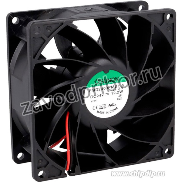 PMD2409PMB1-A(2).GN, Вентилятор: DC; осевой; 24VDC 92x92x38мм; 204,21м3/ч; 57,6дБА