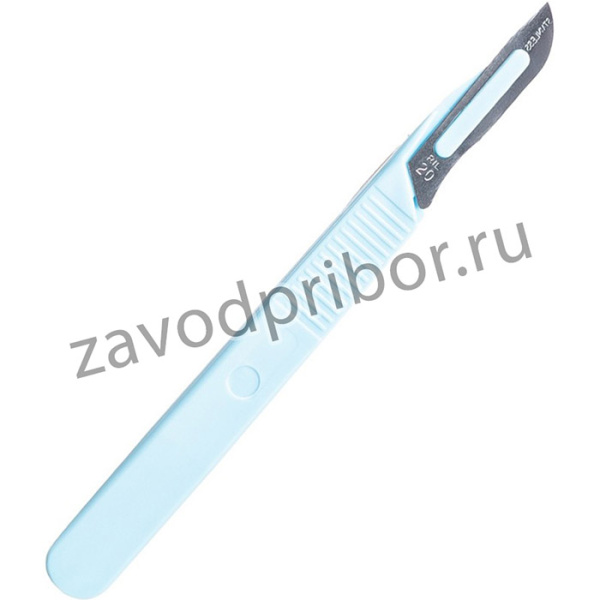 Скальпель хирург., однораз., р-20 КПИ 100шт/уп