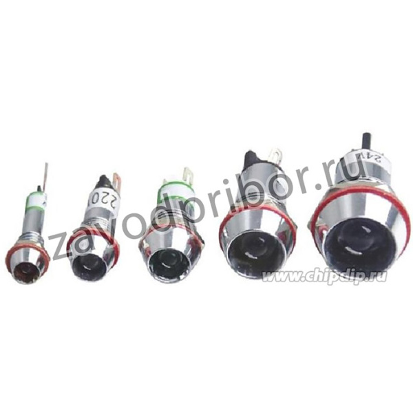 XD22-8-Y-03VDC, Светодиод с держателем желтый 8мм 3VDC IP65