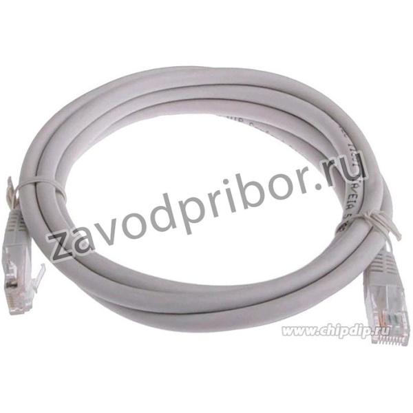 PL1195, Патч-корд UTP кат.6E RJ-45 вилка - RJ-45 вилка, 5м, серый