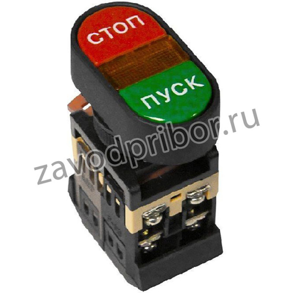 Кнопка АРВВ-22N "Пуск-стоп" овал. 220В NO+NC EKF pbn-apbb-o