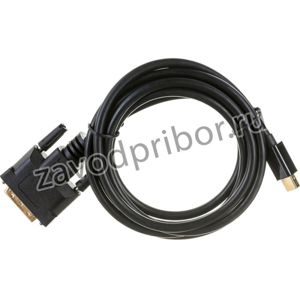 Кабель mDP-DVI 20M/25M, 1.8м, черный, позолоченные разъемы, пакет CC-mDPM-DVIM-6