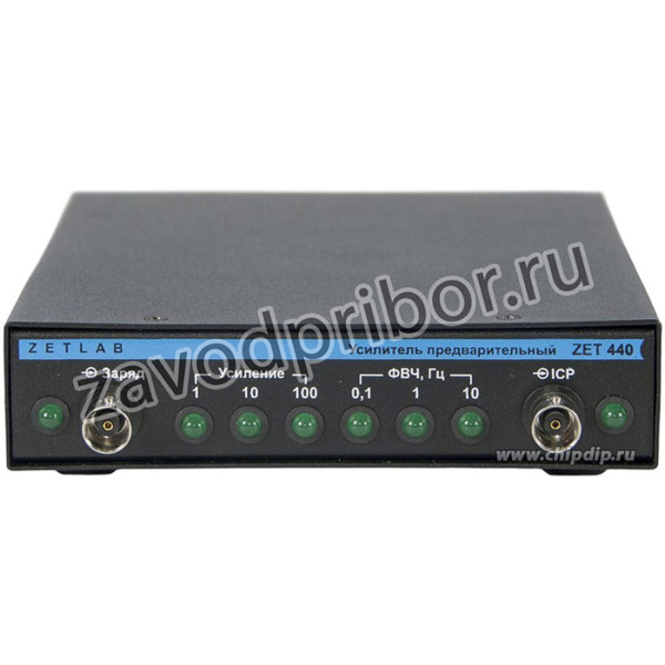 ZET 440, Усилитель заряда для подключения пьезодатчиков к анализаторам спектра (Госреестр РФ)