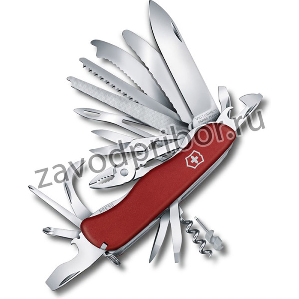 0.8564.XL, Нож Victorinox WorkChamp XL, 111 мм, 31 функция, с фиксатором лезвия, красный