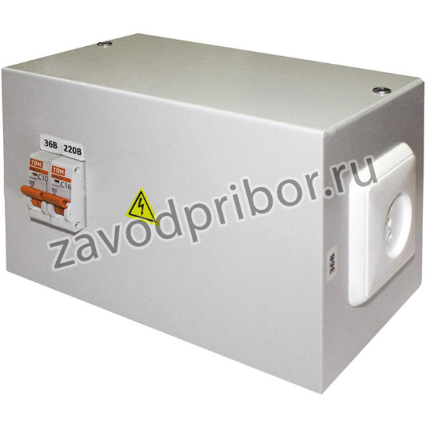 SQ1601-0005, Ящик с понижающим трансформатором TDM ЯТП-0,25 220/36В-2 автомата