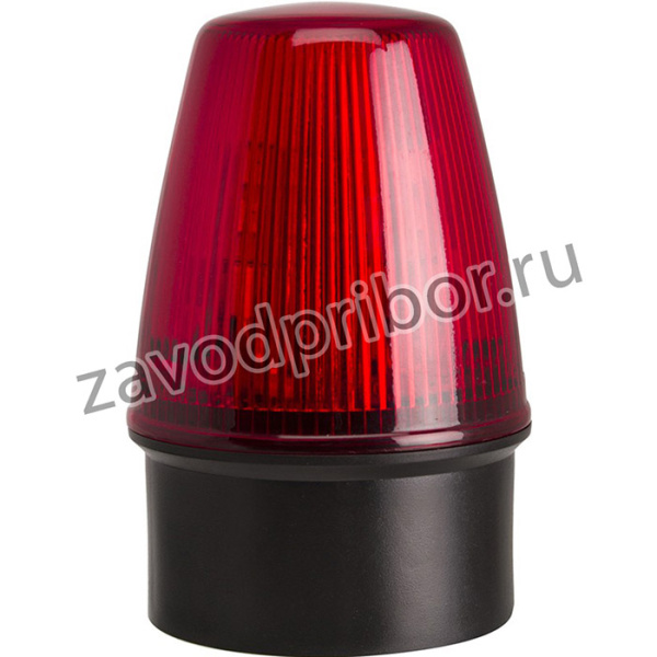 LED100-05-02, LED100 Series Red Flashing Beacon, 40 380 V dc, 85 285 V ac, Surface Mount, LED Bulb, IP65