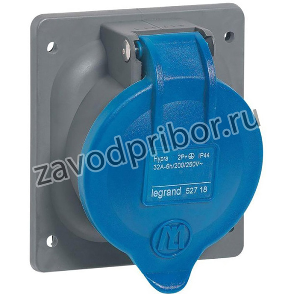 Розетка встраиваемая Hypra 32А 230В 2К+3 IP44 Leg 052718
